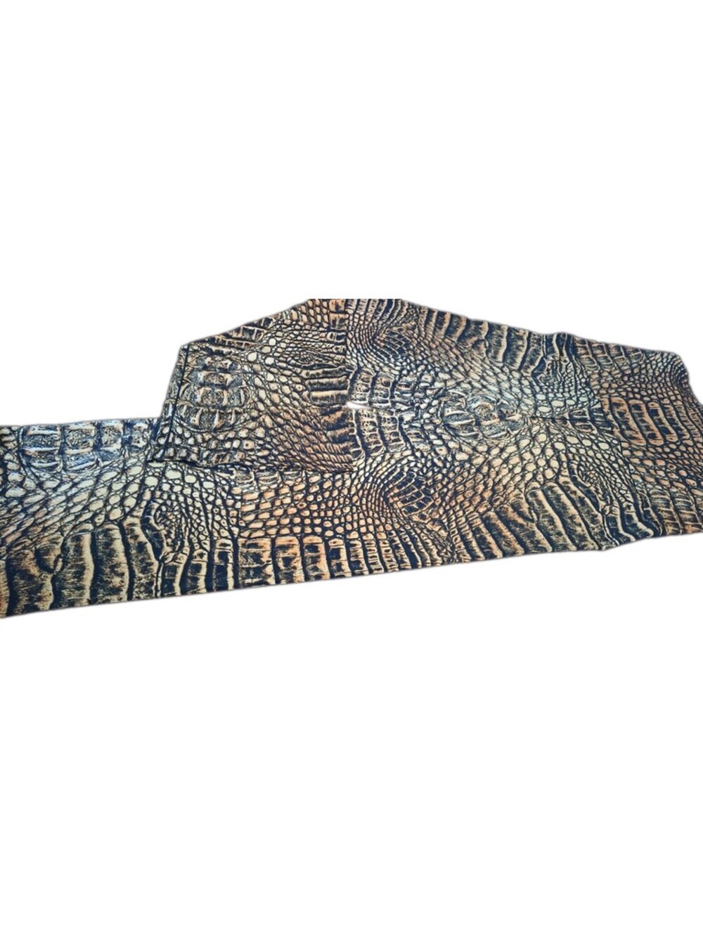 Eva Varro Gator Crocodile Print Wide Leg Palazzo Pants Brown Black Women's - L - Picture 11 of 12